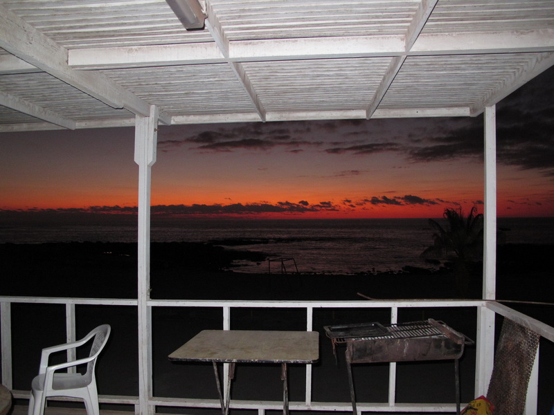 Sunset at the Pirates fishing shack.